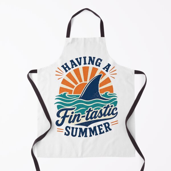 Item preview, Having a Fin-tastic Summer - Retro Sunset Waves designed and sold by culturadrop.