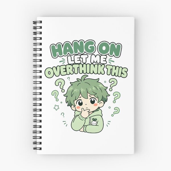 Item preview, Hang On Let Me Overthink This Funny Kawaii Design boy designed and sold by Art JSMY.