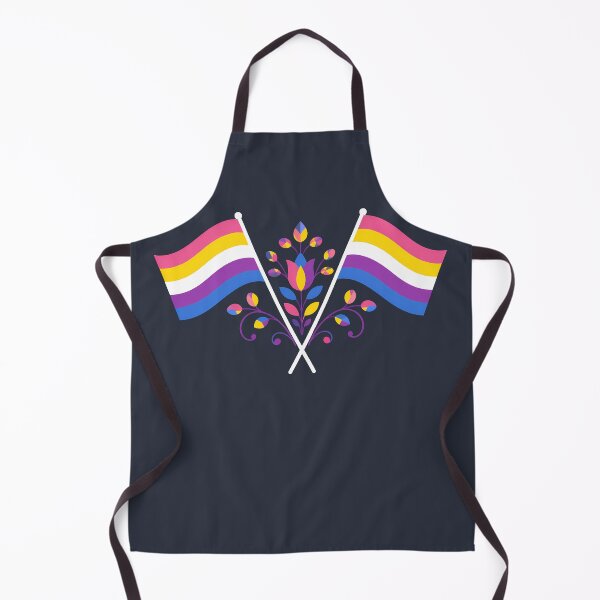 Item preview, Bigender Pride Flag Folk Motif – © heidiannemorris Scandinavian Folk Art designed and sold by FOLK ART FUSION by heidiannemorris.