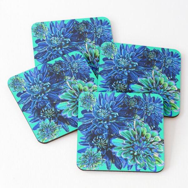 Item preview, Blue Chrysanthemums 4 designed and sold by nastiaart.