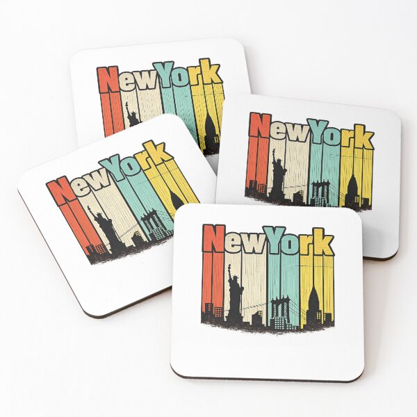 Item preview, Retro New York Skyline Vintage Travel Graphic T-Shirt designed and sold by TheAllInStore.