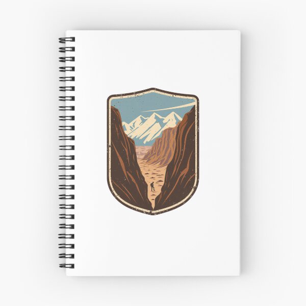 Item preview, Retro Mountain Hiking Badge Desert Canyon designed and sold by Everyday Motif.