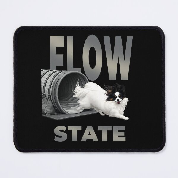 Item preview, Flow State – Agility Papillon Running Through Tunnel | Dog Sport  Design designed and sold by PapillonArtStudio.