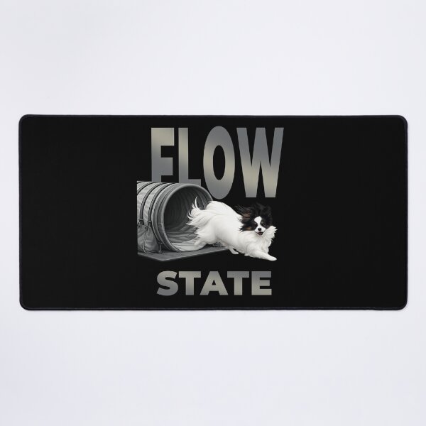Item preview, Flow State – Agility Papillon Running Through Tunnel | Dog Sport  Design designed and sold by PapillonArtStudio.