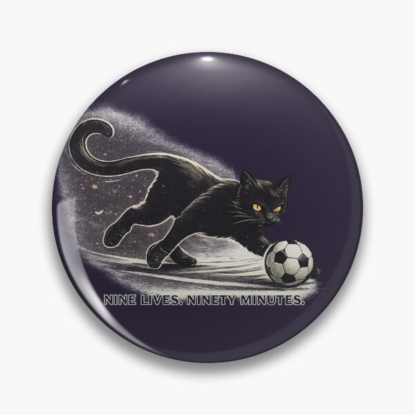 Item preview, Nine Lives. Ninety Minutes. – Black Cat Midfielder | Halloween Football Soccer Premium Streetwear Graphic designed and sold by warlistop.