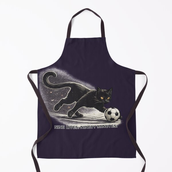 Item preview, Nine Lives. Ninety Minutes. – Black Cat Midfielder | Halloween Football Soccer Premium Streetwear Graphic designed and sold by warlistop.