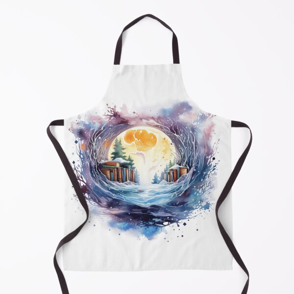 Item preview, Enchanted Moonlit Book Portal Fantasy Watercolor  designed and sold by ZetaLoom.