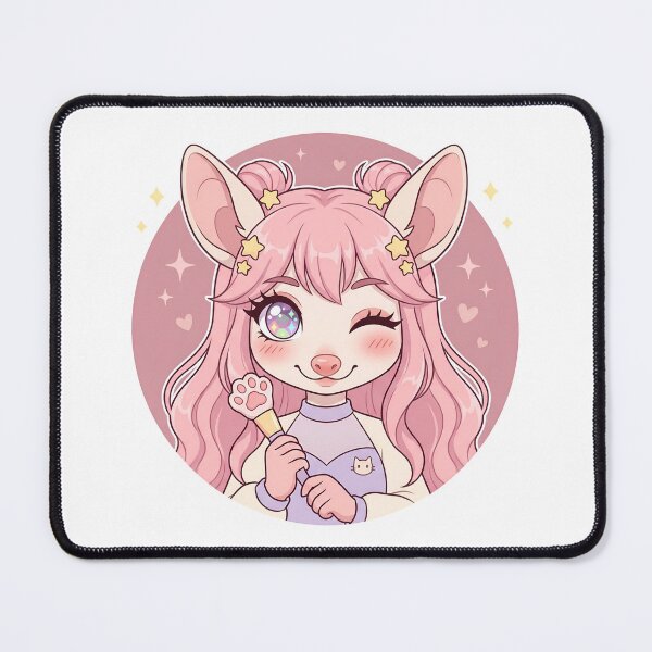 Item preview, Cute Opossum Makeup Vlogger - Kawaii Beauty Influencer Chibi designed and sold by CaliLuminos.