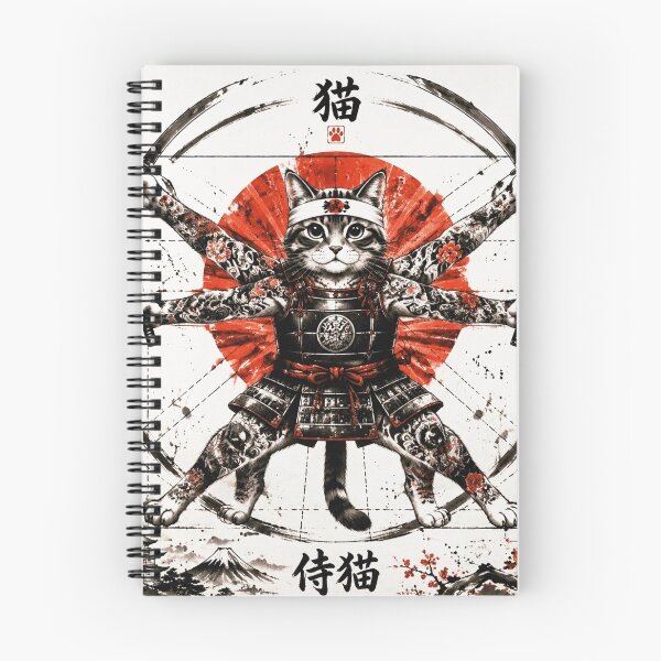 Item preview, Shogun Chat - The Samurai with 4 Katanas and Bushido designed and sold by Natalia-Vlad.