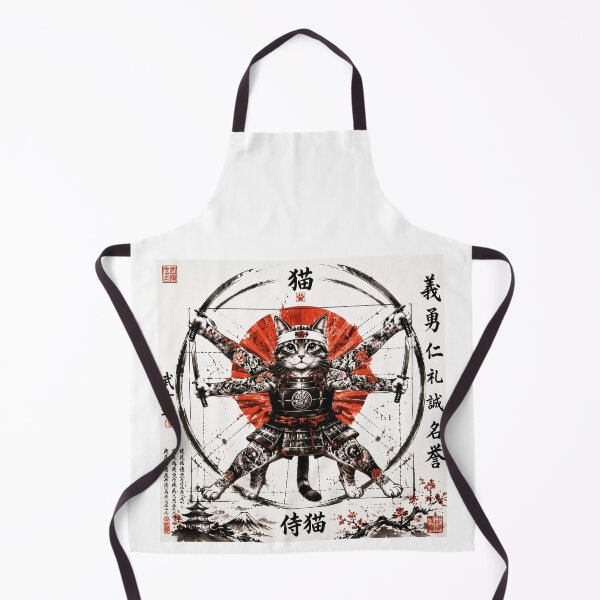 Item preview, Shogun Chat - The Samurai with 4 Katanas and Bushido designed and sold by Natalia-Vlad.