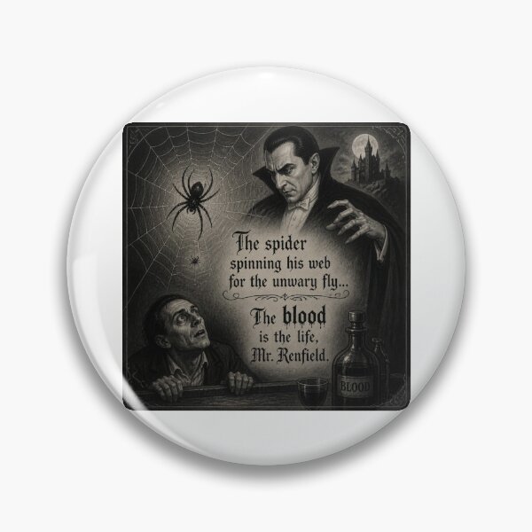 Item preview, The spider spinning its web for the unwary fly... The blood is the life, Mr. Renfield designed and sold by CinemaChronik.