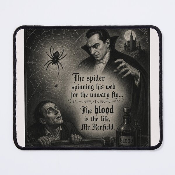 Item preview, The spider spinning its web for the unwary fly... The blood is the life, Mr. Renfield designed and sold by CinemaChronik.