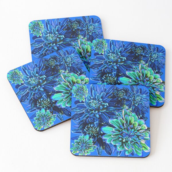 Item preview, Blue Chrysanthemums 5 designed and sold by nastiaart.