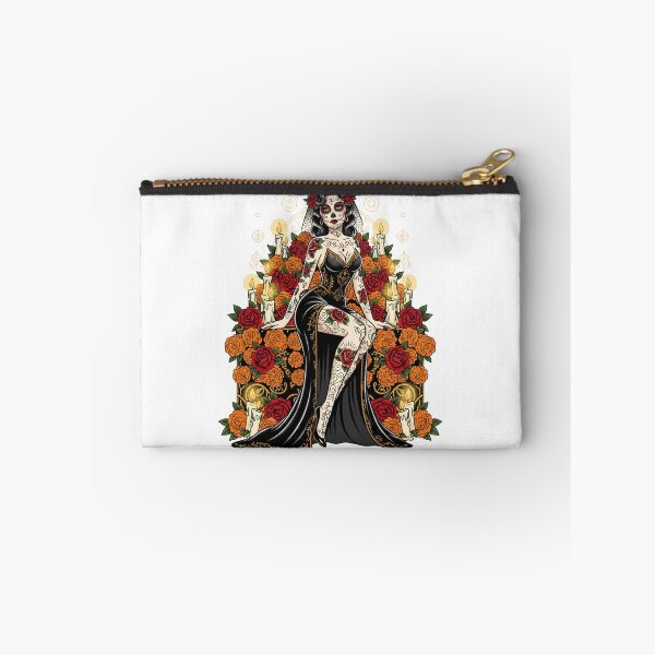 Item preview, Dark Goddess Catrina – Gloomy Sugar Skull, Mystical Witch, Occult Feminine Art designed and sold by BellaAbreu8.
