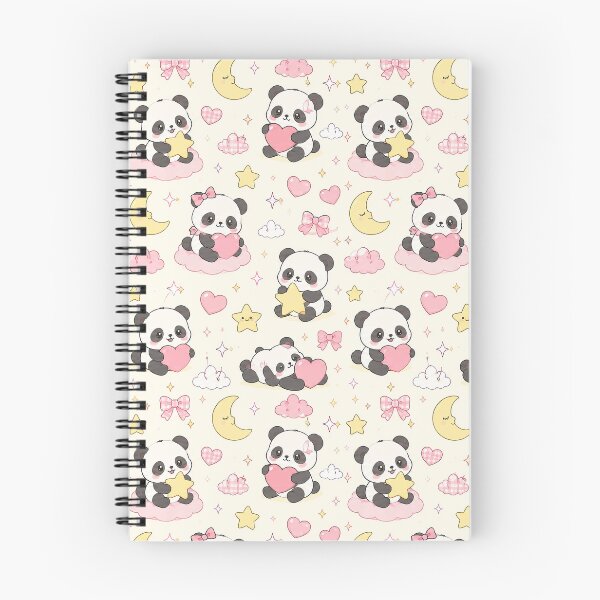 Item preview, Panda Heart Star Pattern designed and sold by Soft Berry Studio.