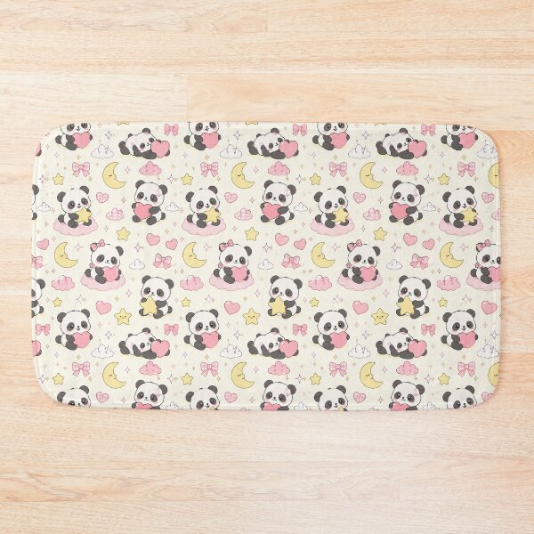 Item preview, Panda Heart Star Pattern designed and sold by Soft Berry Studio.