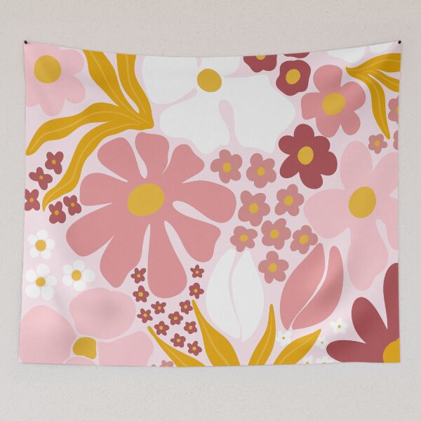 Item preview, Blossom Bouquet – Folk Art 70s Floral Pattern designed and sold by BuckaBaby.
