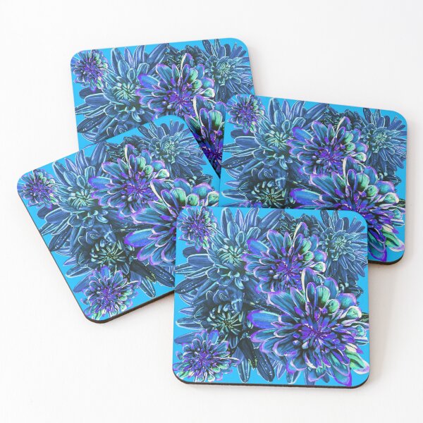 Item preview, Light Blue Chrysanthemums 4 designed and sold by nastiaart.