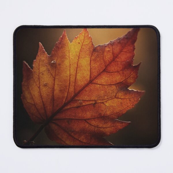Item preview, Cozy Glowing Golden Autumn Maple Leaf designed and sold by WitchyBotanicaArt.