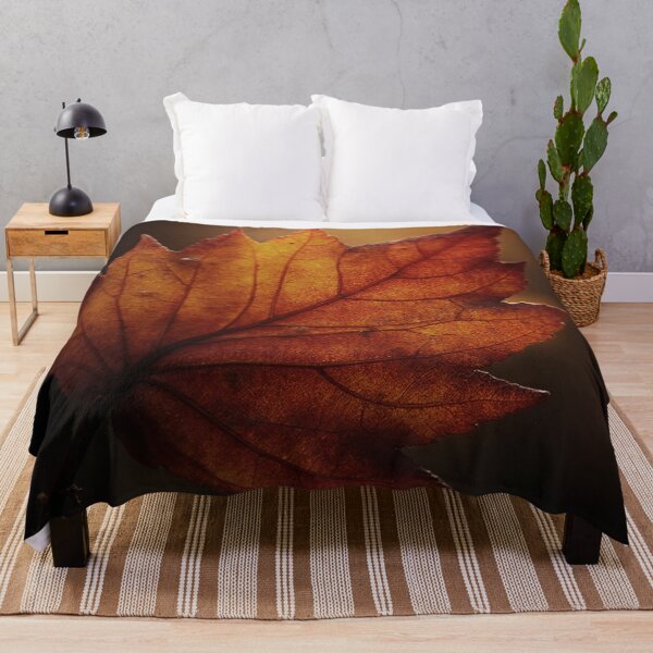 Item preview, Cozy Glowing Golden Autumn Maple Leaf designed and sold by WitchyBotanicaArt.
