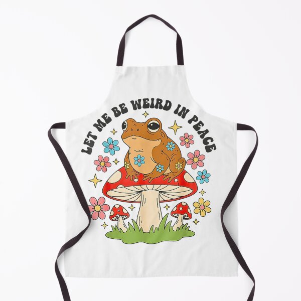 Item preview, Funny Frog Mushroom Let Me Be Weird in Peace Vintage Nature Quote designed and sold by Rahamkshop.