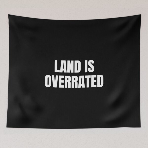 Item preview, Land is Overrated (White) designed and sold by ShipCrewNation.