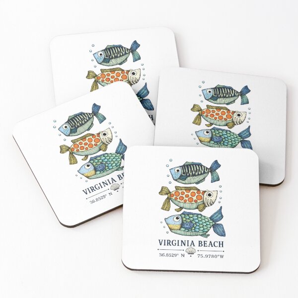 Item preview, 3 Fish from Virginia Beach designed and sold by nolachandler.
