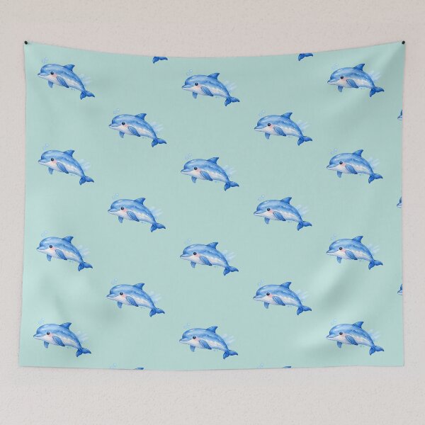 Item preview, Watercolor Dolphin  designed and sold by DariaCraft.