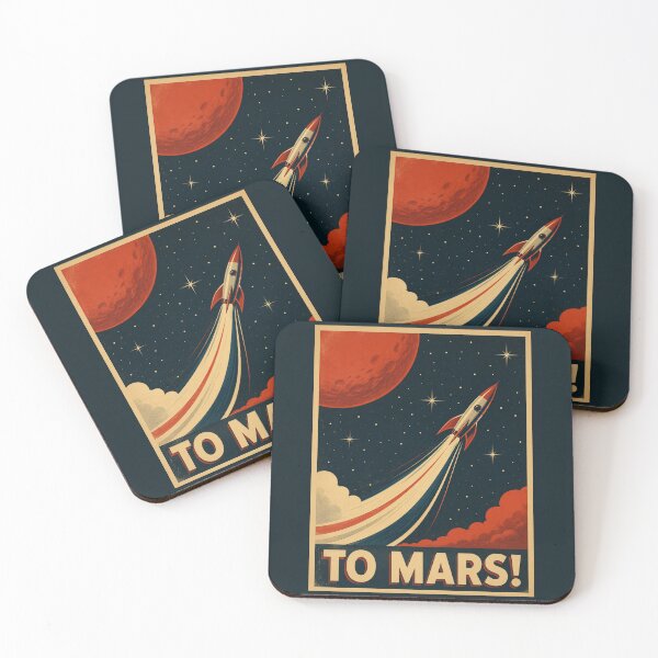 Item preview, Vintage Mars Poster designed and sold by GoodOldVintage.