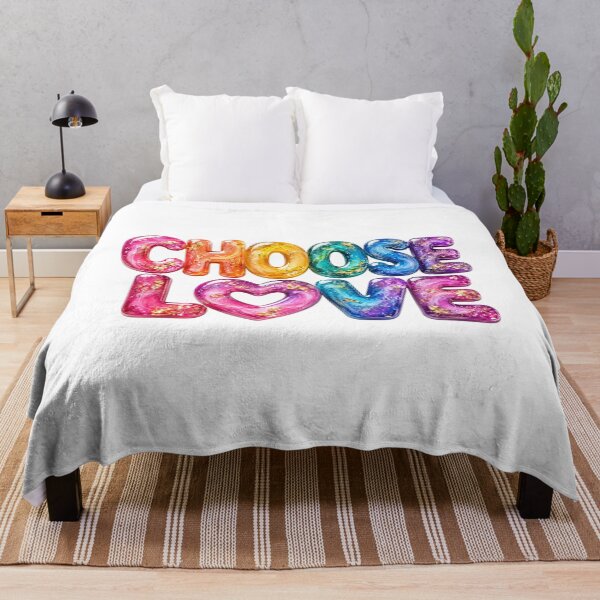 Item preview, Choose Love Rainbow Glass Heart Typography LGBTQ Pride Design designed and sold by RoPrincess.