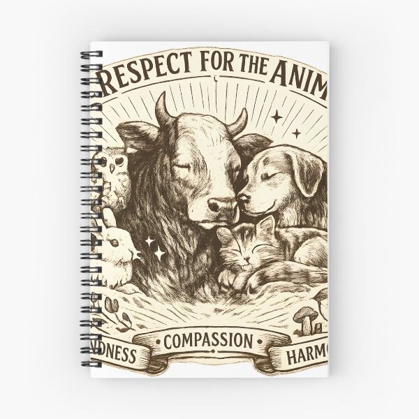 Item preview, Respect for Animals Vintage Wildlife T-Shirt designed and sold by Santuário da Bicharada.
