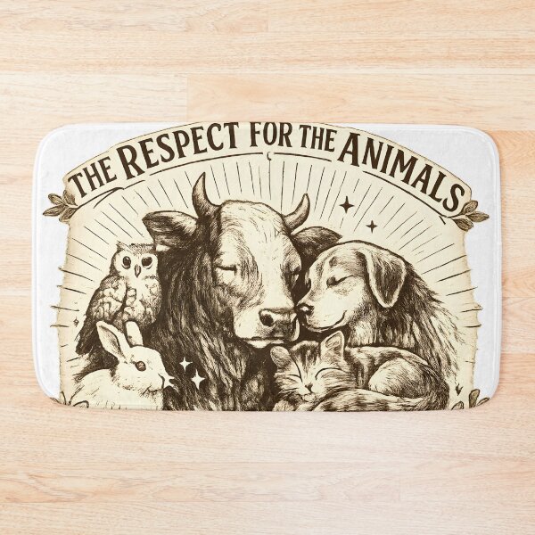 Item preview, Respect for Animals Vintage Wildlife T-Shirt designed and sold by Santuário da Bicharada.