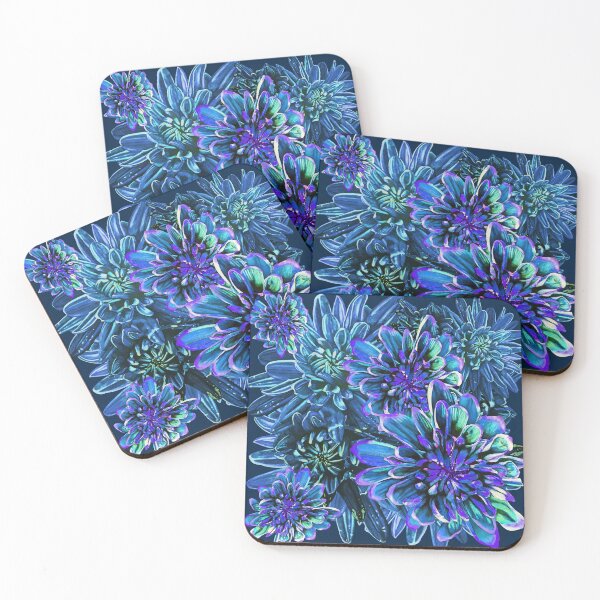 Item preview, Light Blue Chrysanthemums 5 designed and sold by nastiaart.