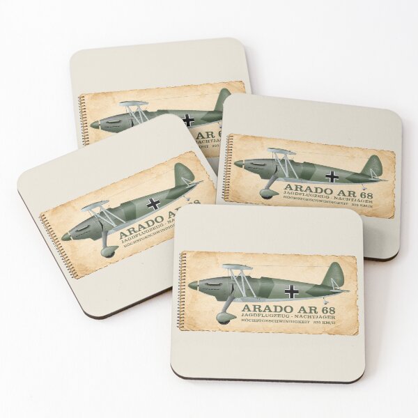 Item preview, Arado Ar 68 Interwar German Biplane Fighter Diagram Info designed and sold by MilitaryMart.