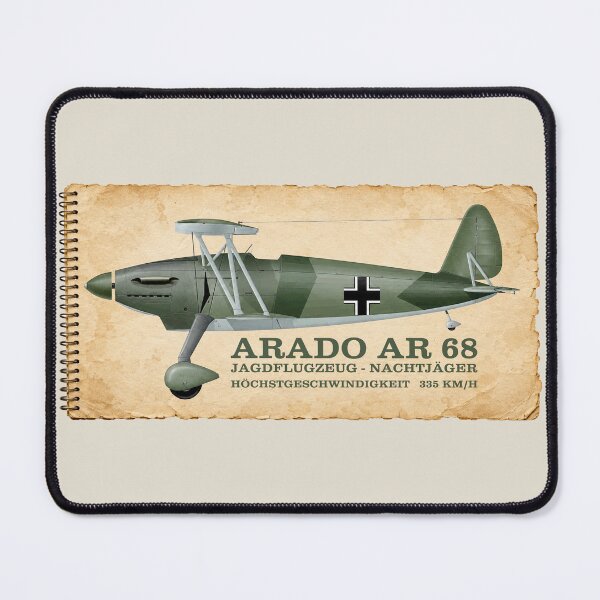 Item preview, Arado Ar 68 Interwar German Biplane Fighter Diagram Info designed and sold by MilitaryMart.