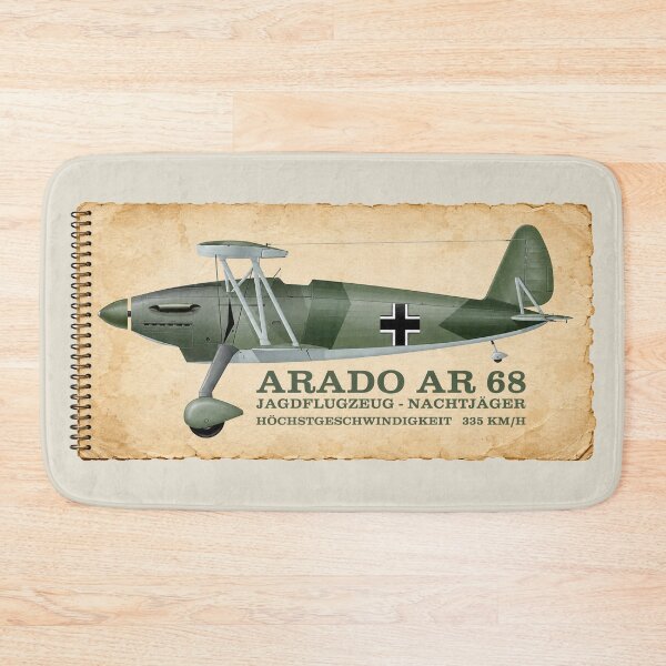 Item preview, Arado Ar 68 Interwar German Biplane Fighter Diagram Info designed and sold by MilitaryMart.