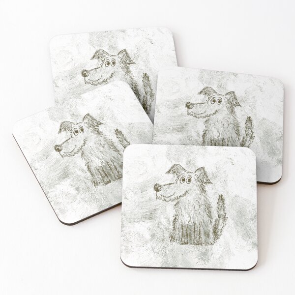 Item preview, Dog Black and White Sketch Drawing designed and sold by JHadfieldArt.