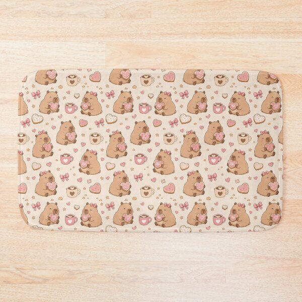 Item preview, Capybara Heart Cookie Pattern designed and sold by Soft Berry Studio.