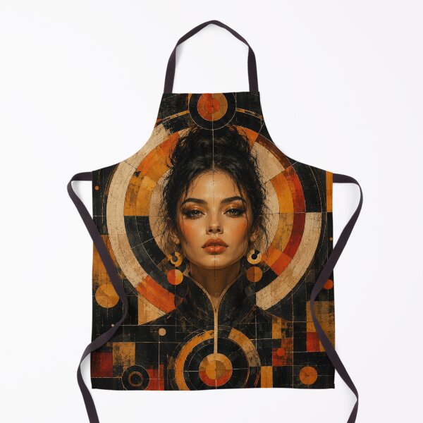 Item preview, Geometric Muse | Modern Abstract Portrait | Industrial Contemporary Wall Art designed and sold by A-T-H.
