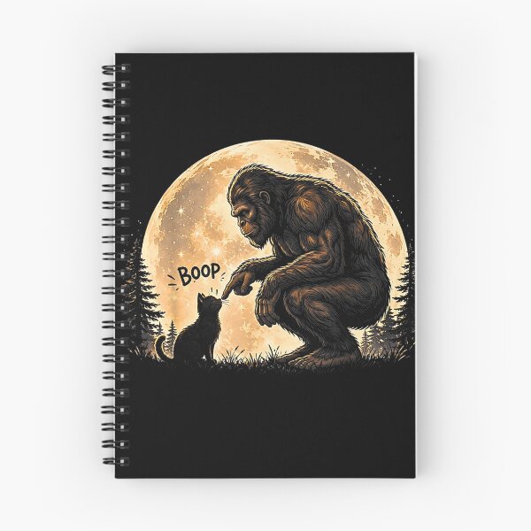 Item preview, Bigfoot Boops Cat Under Full Moon designed and sold by Rahamkshop.
