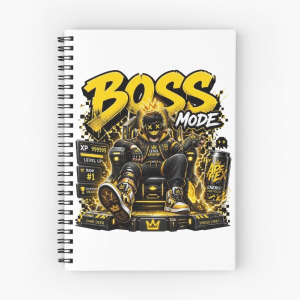 Item preview, BOSS MODE Gaming Sticker | Neon Esports Streetwear Graphic Design designed and sold by Stylestickers55.