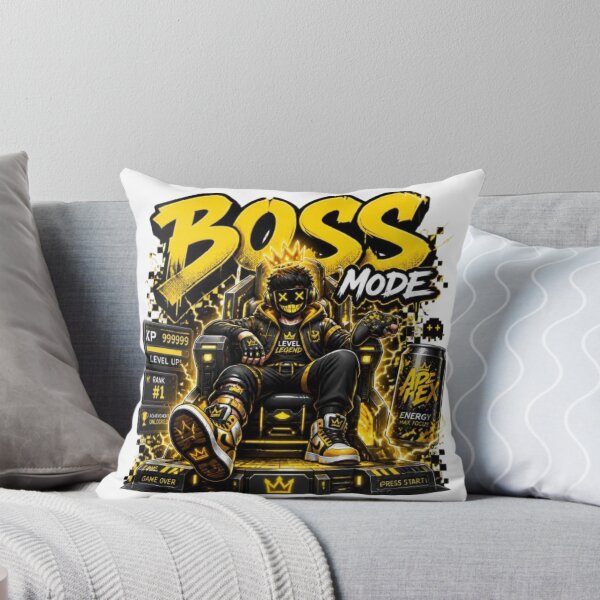 Item preview, BOSS MODE Gaming Sticker | Neon Esports Streetwear Graphic Design designed and sold by Stylestickers55.