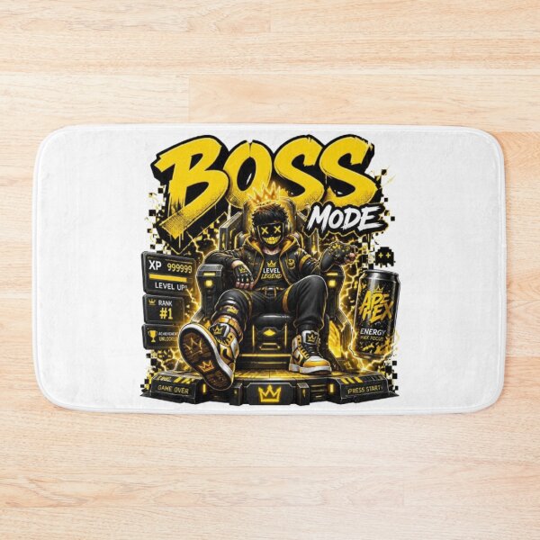 Item preview, BOSS MODE Gaming Sticker | Neon Esports Streetwear Graphic Design designed and sold by Stylestickers55.