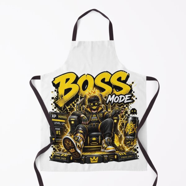 Item preview, BOSS MODE Gaming Sticker | Neon Esports Streetwear Graphic Design designed and sold by Stylestickers55.
