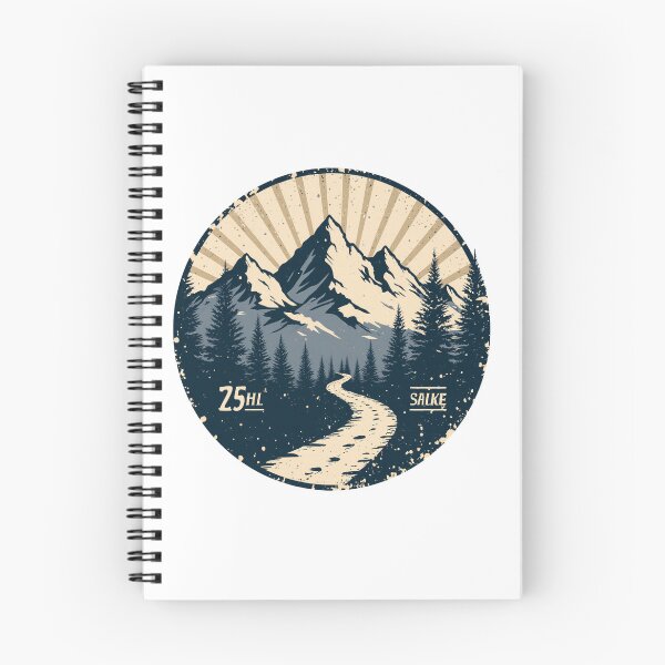 Item preview, Retro Mountain Hiking Badge Forest Trail designed and sold by Everyday Motif.