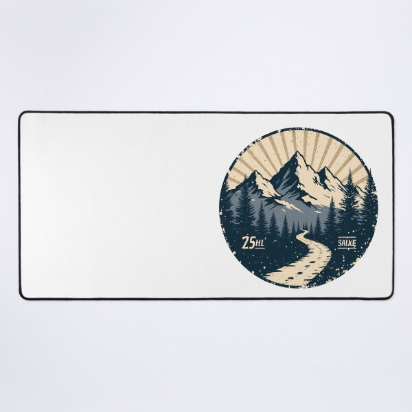 Item preview, Retro Mountain Hiking Badge Forest Trail designed and sold by Everyday Motif.