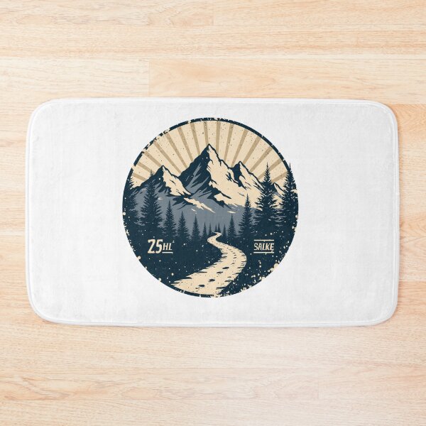 Item preview, Retro Mountain Hiking Badge Forest Trail designed and sold by Everyday Motif.