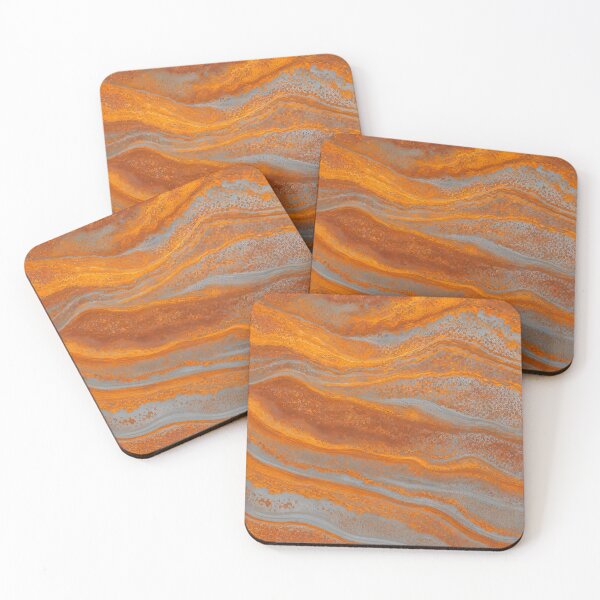 Item preview, Abstract Rusted Metal Waves Agate Texture Background designed and sold by Aimaniia666.