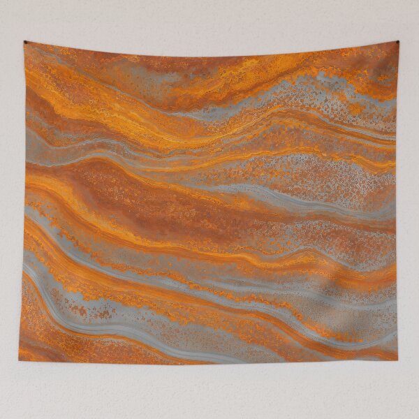 Item preview, Abstract Rusted Metal Waves Agate Texture Background designed and sold by Aimaniia666.