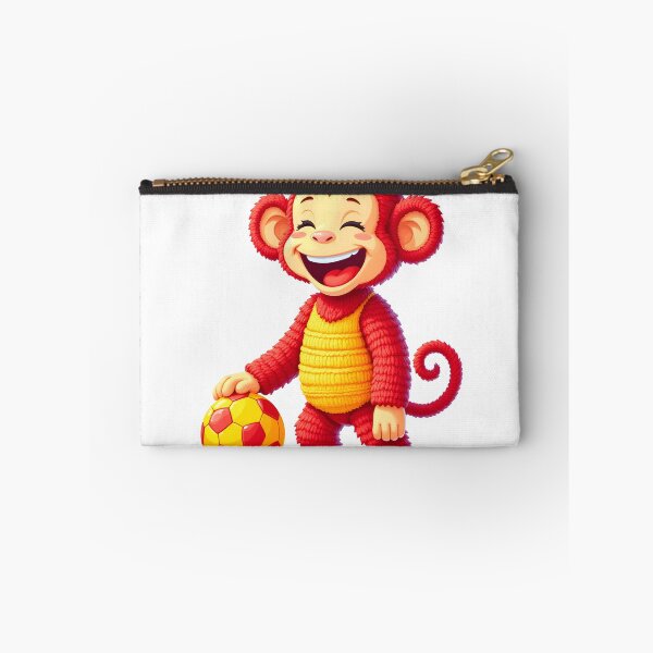 Item preview, Happy Red Monkey Soccer designed and sold by canvahub.
